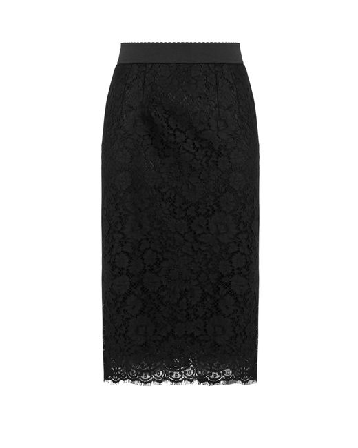 Dolce & Gabbana Cordonetto-lace pencil skirt