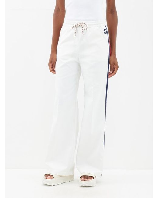 Gucci Web Stripe Jersey Wide-leg Track Pants