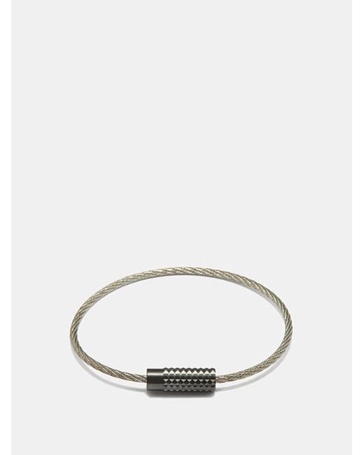 Le Gramme 7g Pyramid Sterling Cable Bracelet