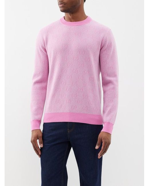 Gucci GG Supreme-jacquard Wool Sweater