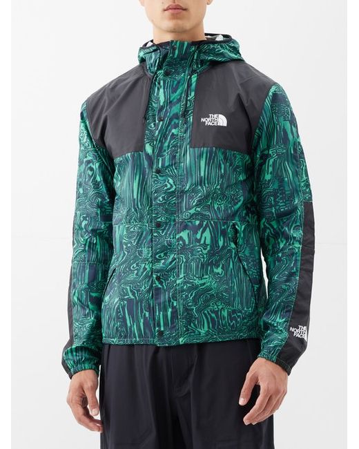 The North Face Seasonal Mountain Abstract-print Hooded Jacket