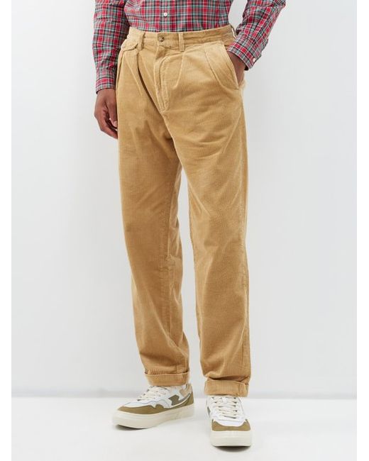 Polo Ralph Lauren Whitman Pleated Cotton-corduroy Trousers