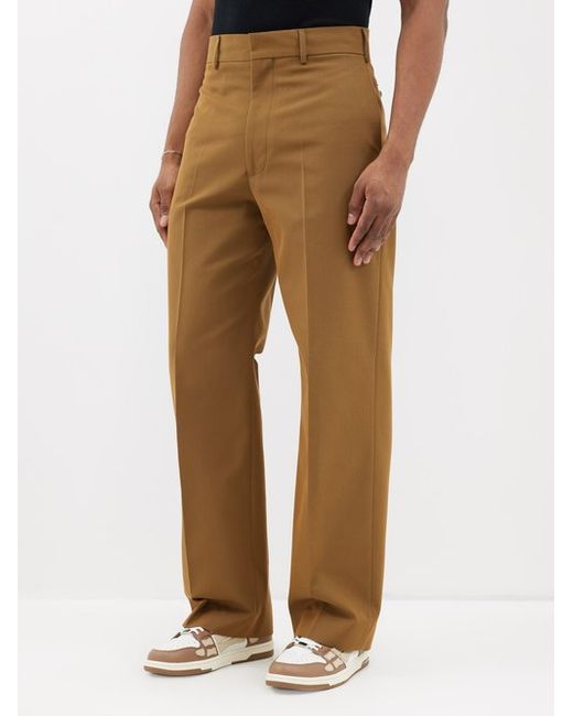 Palm Angels Straight-leg Twill Suit Trousers