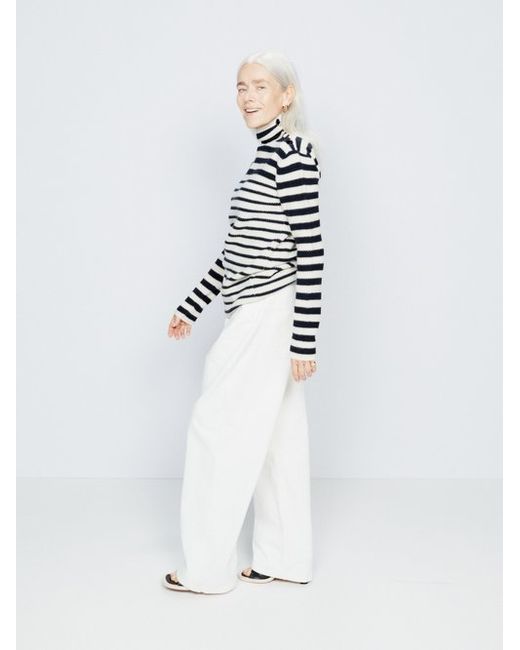 Raey Striped Recycled-cashmere Roll Neck Jumper
