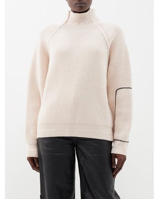 Victoria Beckham Oversized Wool High-neck Sweater