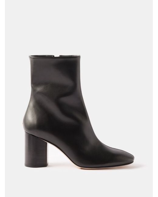 Aeyde Alena 75 Leather Ankle Boots