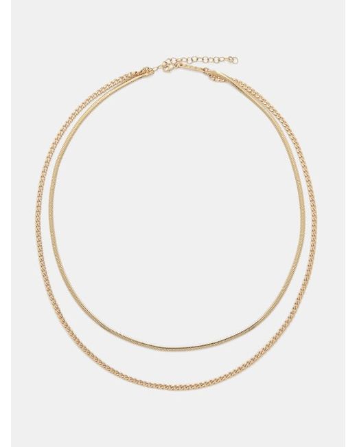 Zoe Chicco Double Chain 14kt Gold Necklace