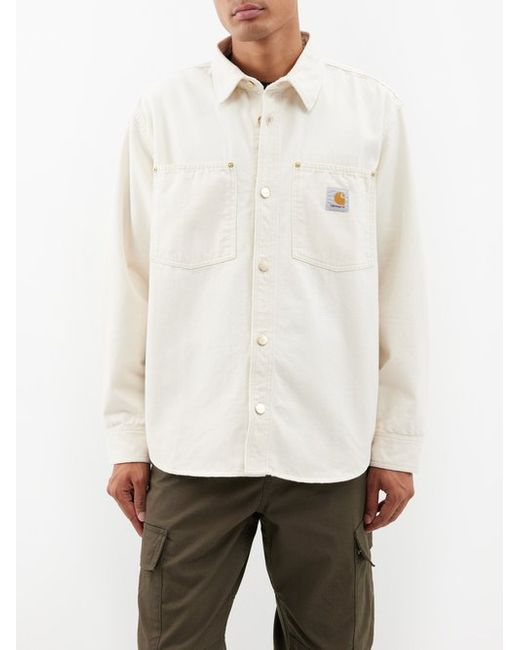 Carhartt Wip Derby Patch-pocket Cotton-twill Overshirt