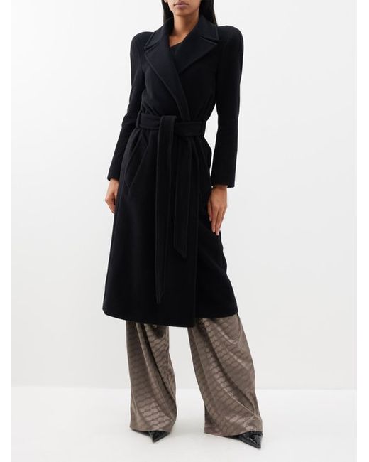 Balenciaga Cashmere-blend Wrap Coat