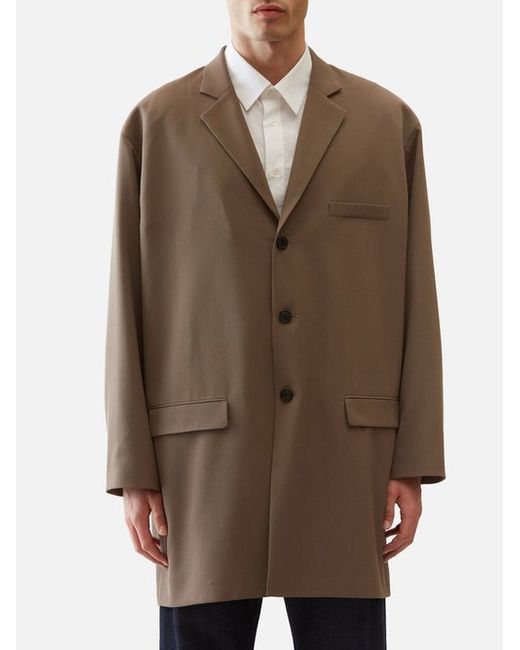 The Row Xandros Flap-pocket Twill Overcoat
