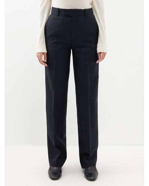 Róhe Wool Pinstripe Straight-leg Suit Trousers