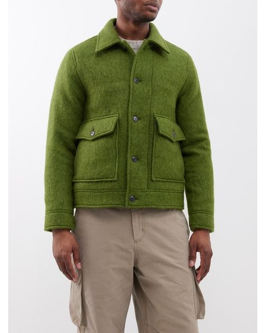 Nn.07 Julius Brushed Wool-blend Jacket