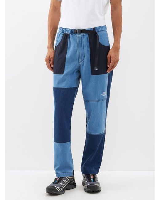 The North Face Black Series Patchwork Belted-waist Denim Trousers