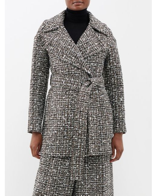 Joseph Clery Double-breasted Tweed Coat