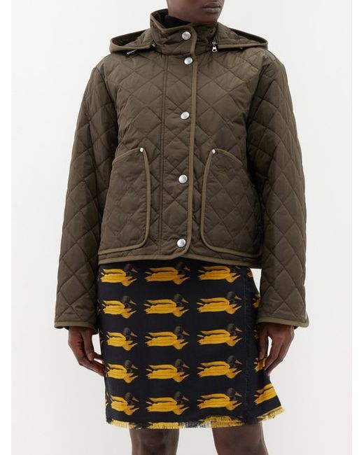 Burberry Quilted Nylon Detachable-hood Jacket