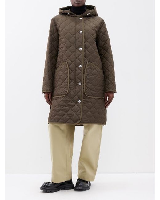 Burberry Hooded Quilted Nylon Jacket
