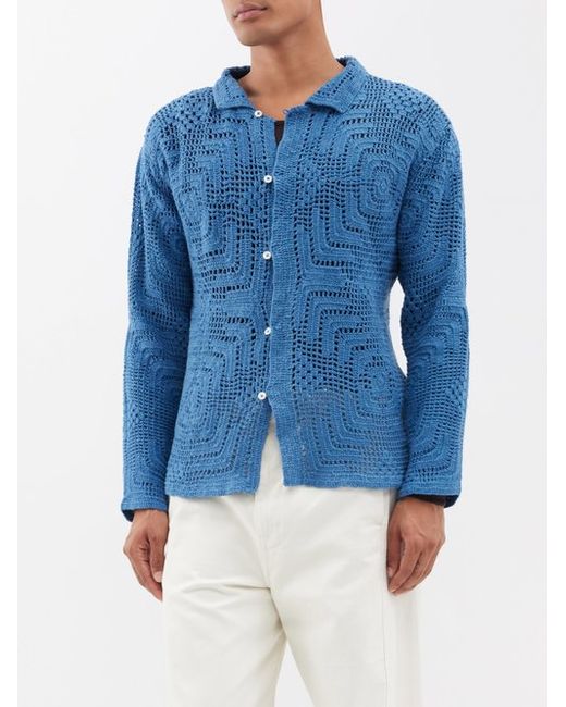 Bode Crochet-cotton Shirt