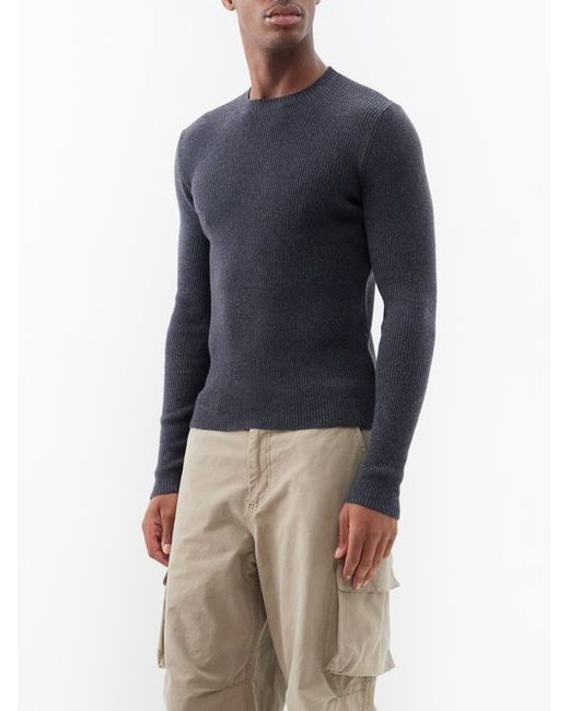 Our Legacy Ribbed-knit Slim-fit Sweater