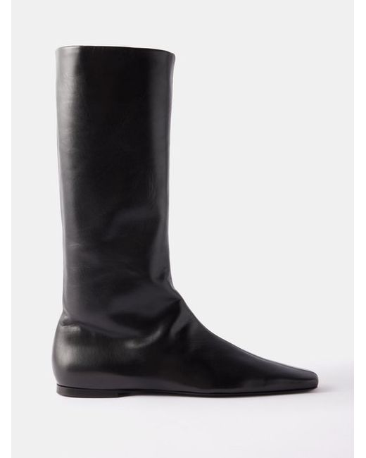 The Row Bette Leather Knee-high Boots