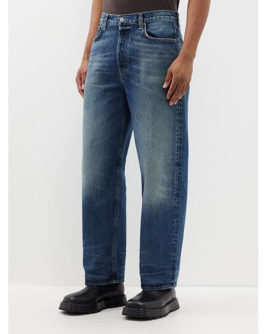 Agolde Deven Organic-cotton Straight-leg Jeans