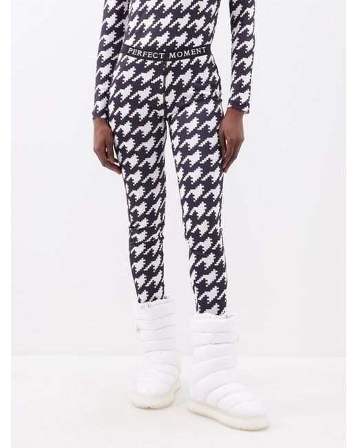 Perfect Moment Houndstooth Base Layer Leggings
