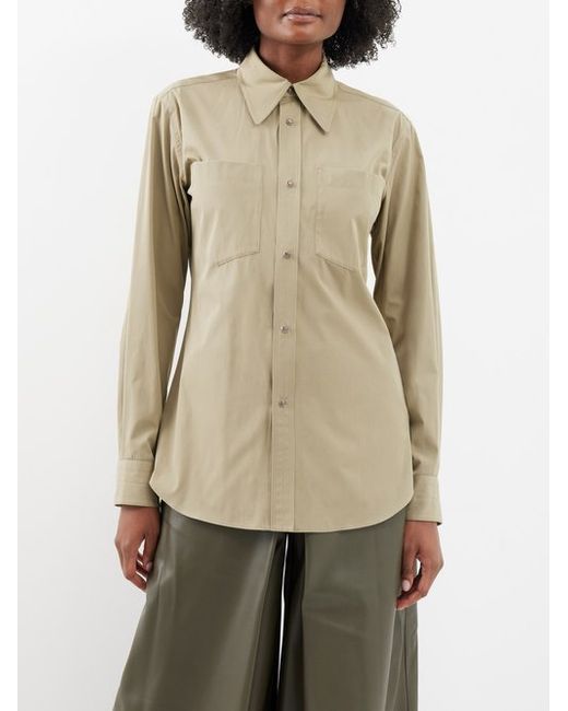 Lemaire Patch Pocket Cotton-blend Shirt