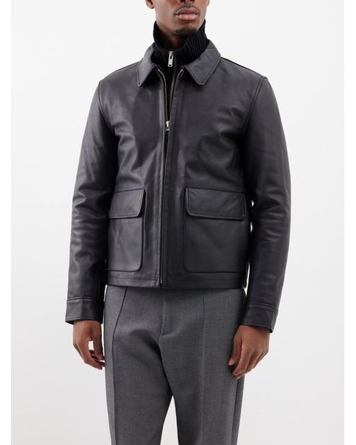 Schott Flap-pocket Leather Jacket