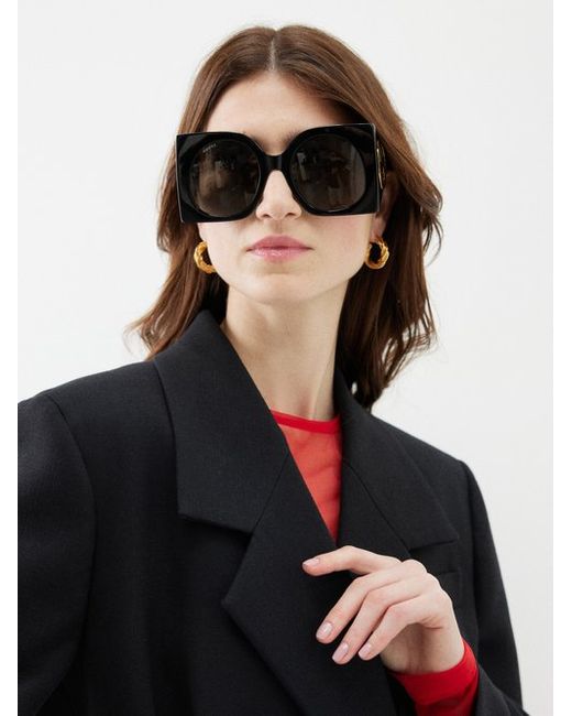 Gucci Oversized Square-frame Acetate Sunglasses