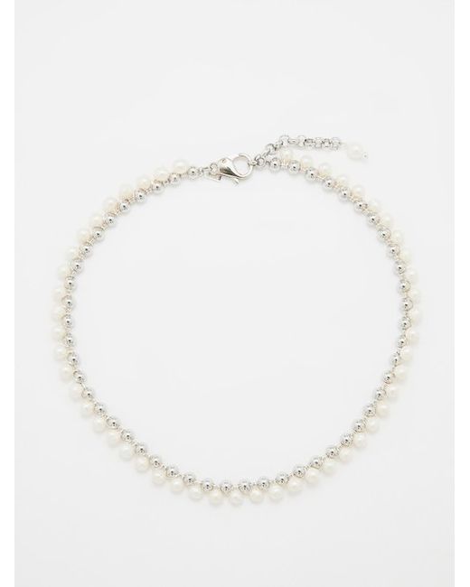 éliou Suexi Pearl Silver-plated Necklace