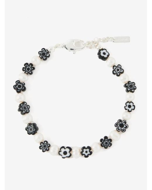 éliou Onlin Pearl Floral-beaded Bracelet