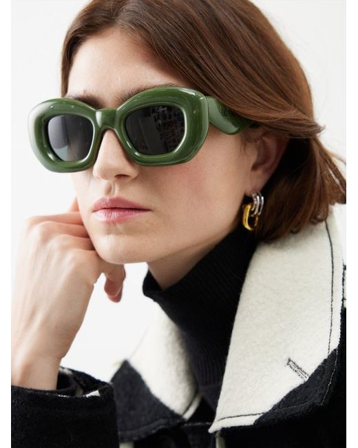 Loewe Eyewear Inflated Cat-eye Acetate Sunglasses
