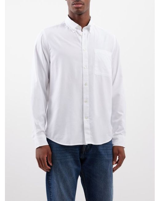 Nn.07 Arne Organic Cotton-blend Oxford Shirt