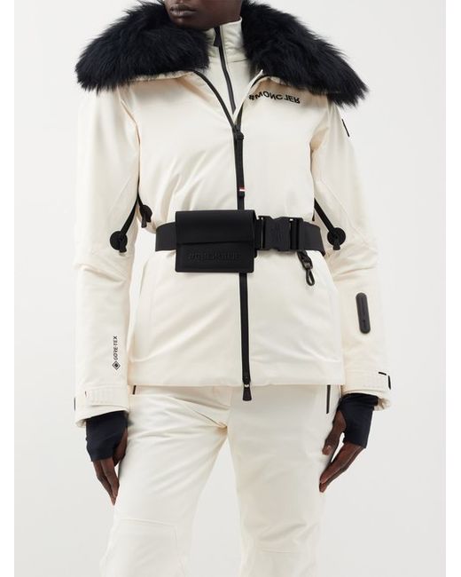 Moncler Grenoble Vizelle Faux Fur-trim Quilted Down Ski Jacket