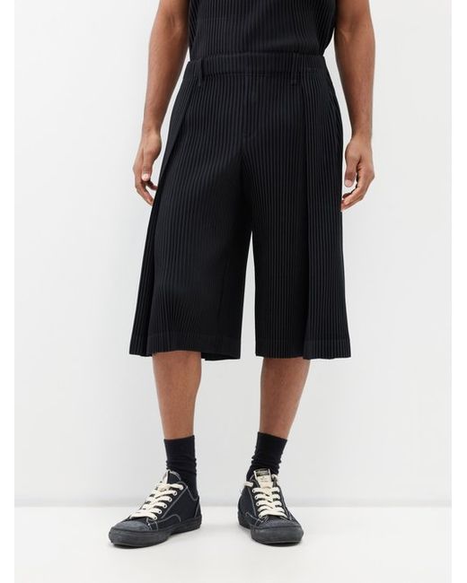Homme Pliss Issey Miyake Technical-pleated Shorts