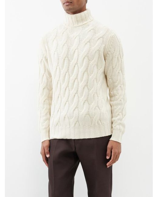 Thom Sweeney Cable-knit Cashmere Sweater