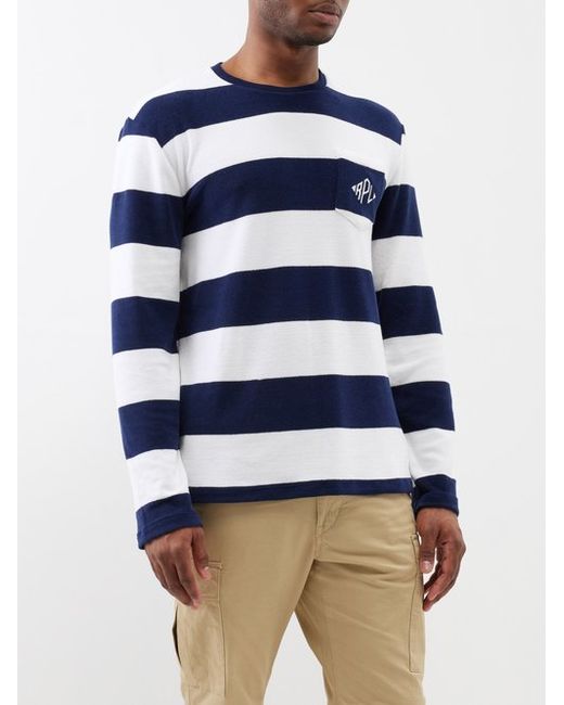 Polo Ralph Lauren Striped Cotton-terry Long-sleeve T-shirt
