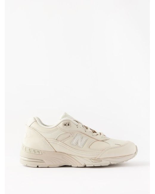 New Balance Made Uk 991 Leather And Mesh Trainers