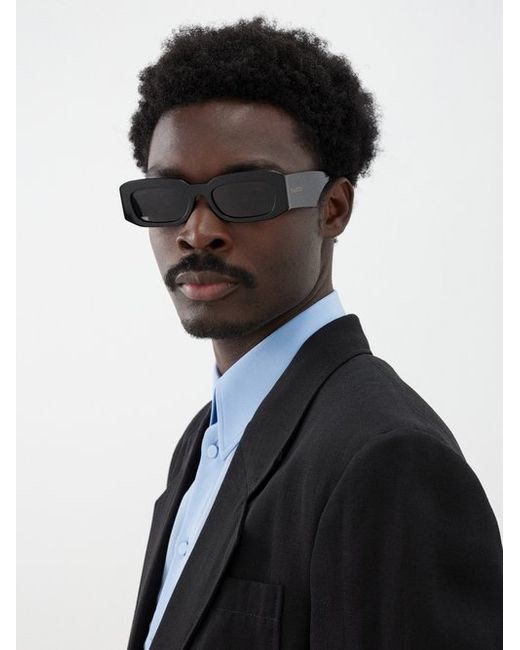 Gucci Rectangular Recycled-acetate Sunglasses