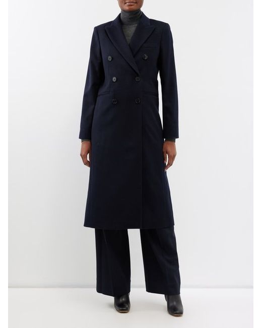 Victoria Beckham Double-breasted Wool-blend Tailored Coat