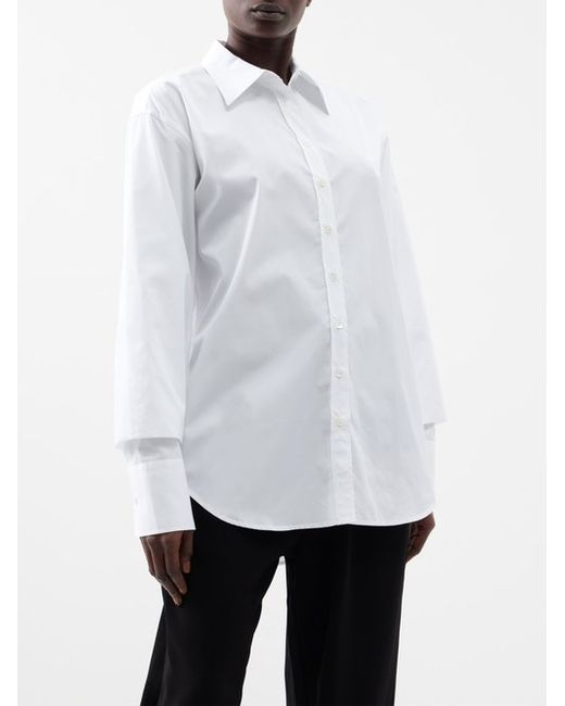 BITE Studios Crinkled-sleeve Organic-cotton Shirt