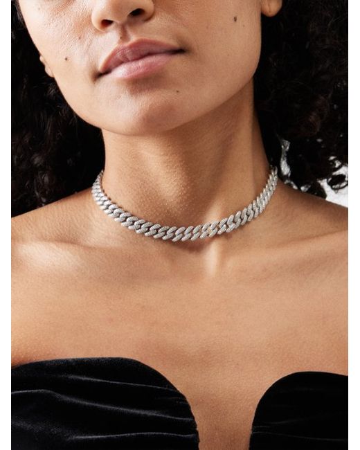 Fallon Armure Crystal-embellished Curb-chain Necklace