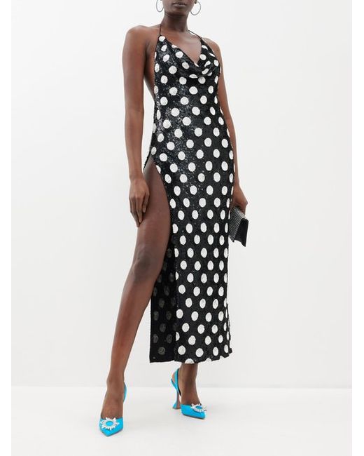 Ashish Polka-dot Sequinned-georgette Gown
