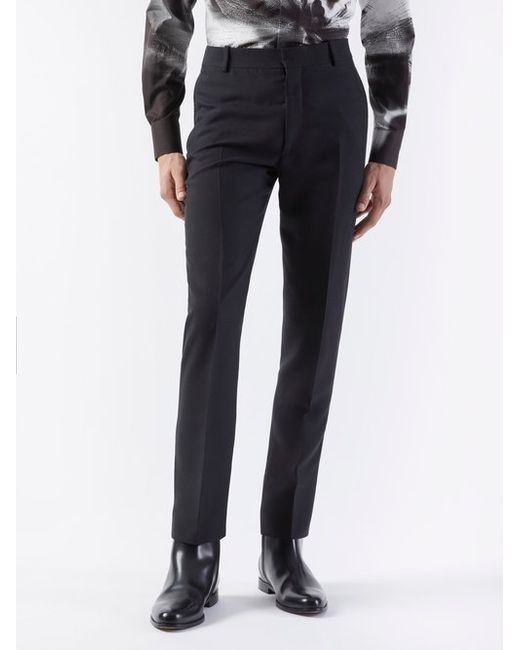 Alexander McQueen Tapered Twill Trousers