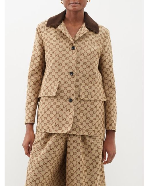 Gucci GG-canvas Cotton-blend Jacket