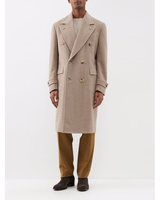 Thom Sweeney Double-breasted Cashmere Overcoat