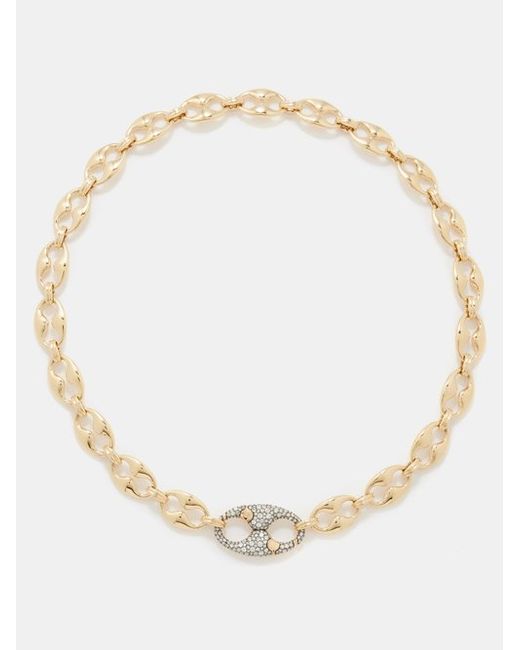 Lucy Delius Persephone Diamond Rhodium 14kt Gold Necklace