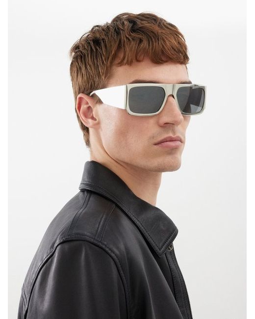 Saint Laurent D-frame Metal Sunglasses
