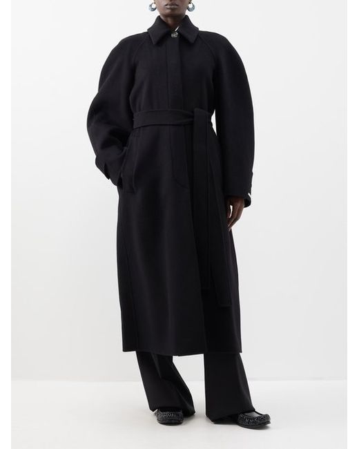 Sportmax Belted Wool-blend Trench Coat