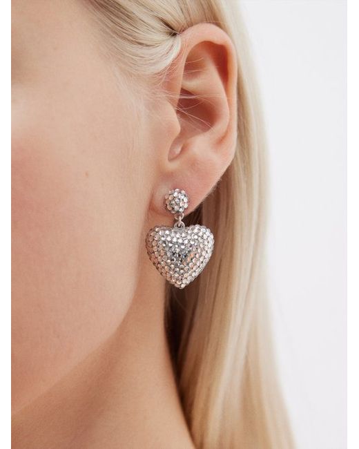 Roxanne Assoulin Heart Soul Crystal Earrings
