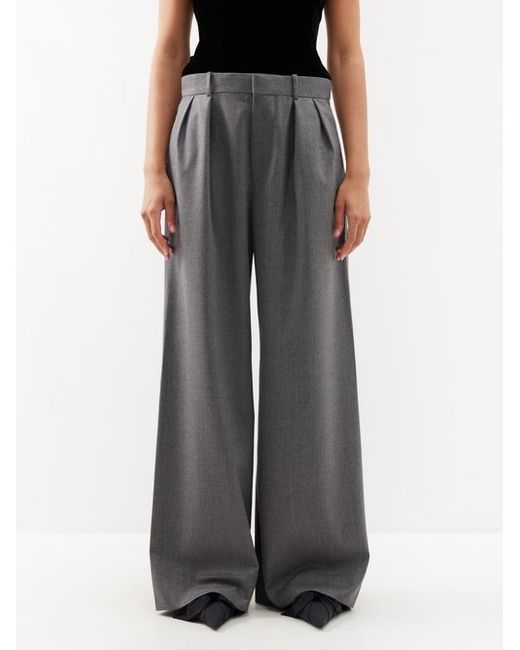 Wardrobe.Nyc Low-rise Pleated Wool Trousers